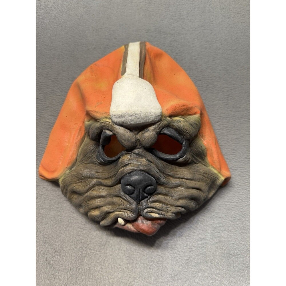 Vintage Cleveland Browns Bulldog Halloween Mask NFL Football Dawg Pound